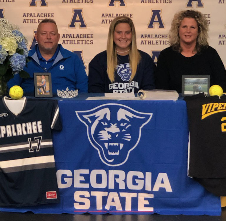 Three AHS seniors sign with college teams